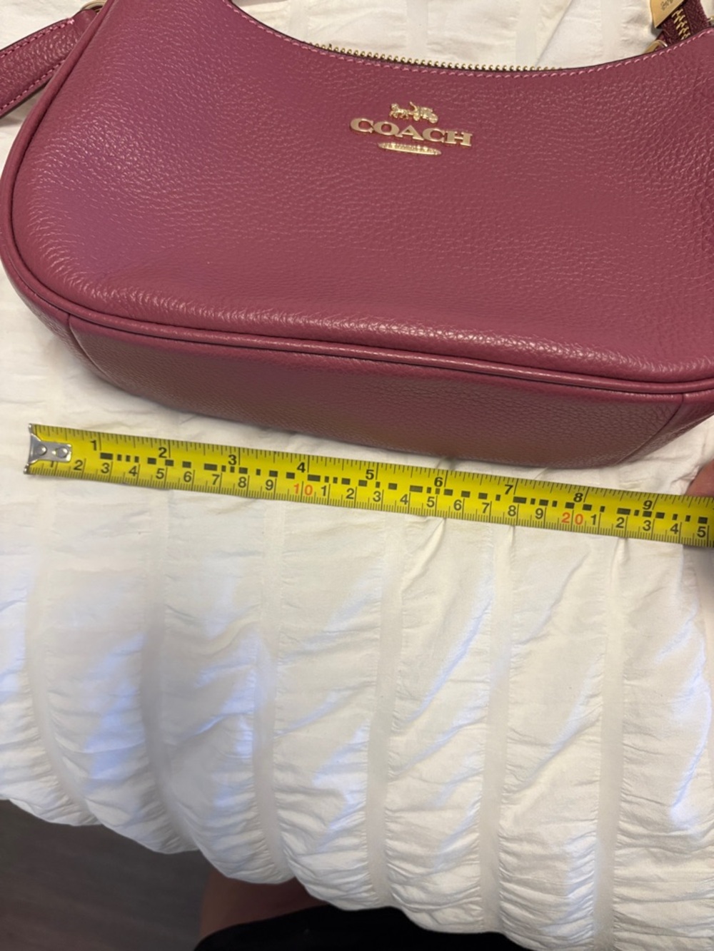 Coach Pebble Leather Crossbody in Raspberry Pink - Picture 5 of 8